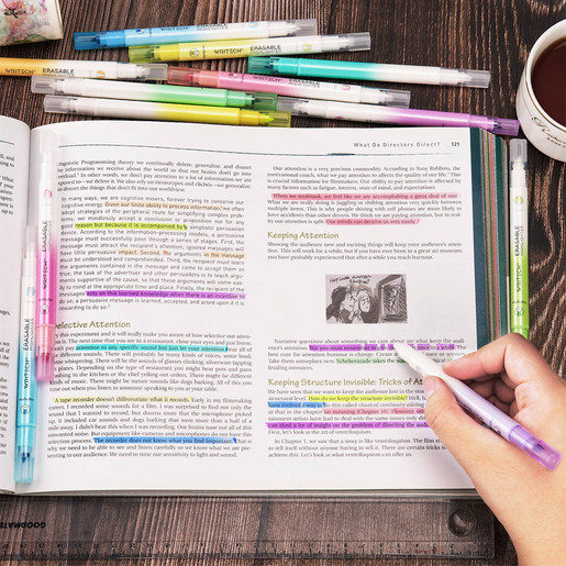 MARCATEXTO BORRABLE NARANJA NEON WRITECH