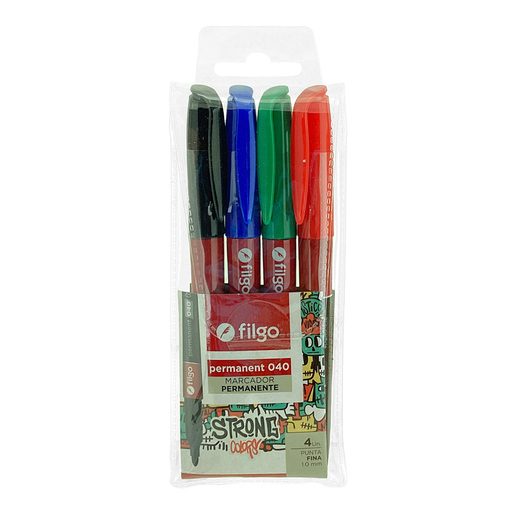 MARCADOR PERMANENTE FILGO 040 FINO 4U