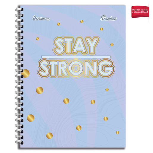 Cuaderno con espiral marca Arimany de hojas de calidad para apuntes, tareas y notas. Espiral metálica resistente que permite girar las páginas 360°. Tipo de rayado: Cuadros.