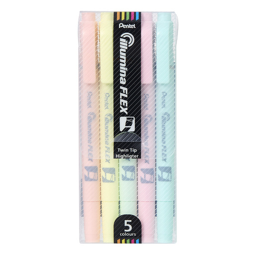 Marcatextos marca Pentel con tinta fluorescente para resaltar informacion clave en libros, apuntes y documentos. Trazo uniforme que no traspasa el papel.