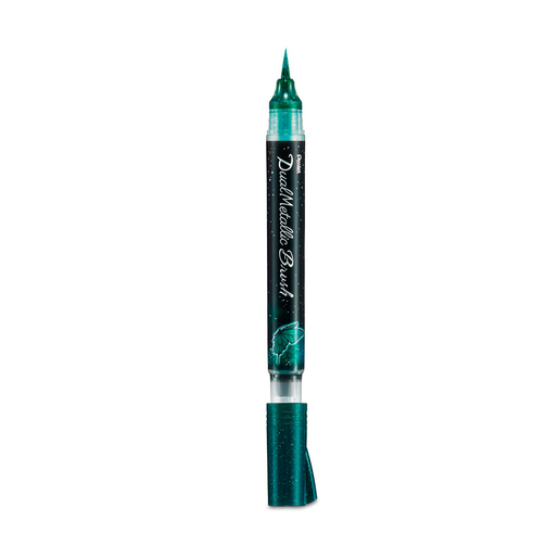 Marcadores de doble punta marca Pentel con punta fina y punta brush. Versatiles para caligrafia, lettering, ilustracion y arte. Tinta vibrante de alta cobertura.