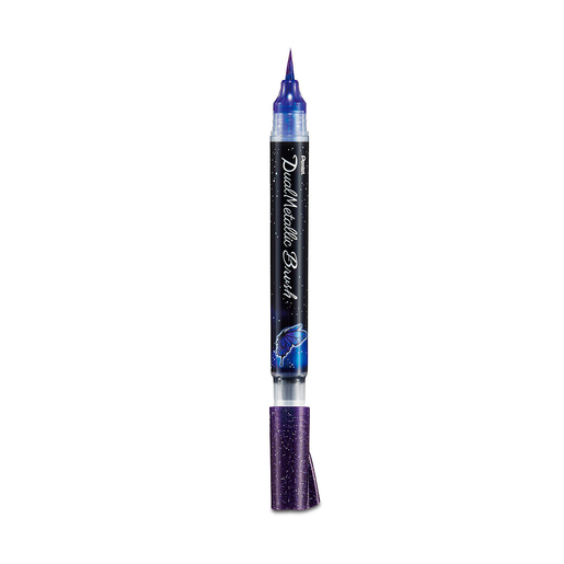 Marcadores de doble punta marca Pentel con punta fina y punta brush. Versatiles para caligrafia, lettering, ilustracion y arte. Tinta vibrante de alta cobertura.