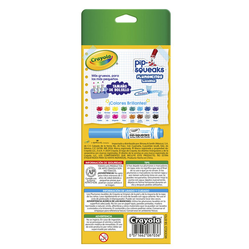 MARCADORES CRAYOLA PIP SQUEAKS 16U