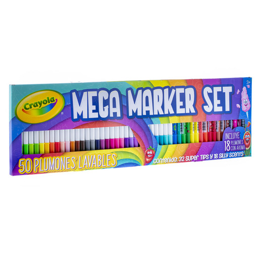MARCADORES CRAYOLA MEGA SET 50U