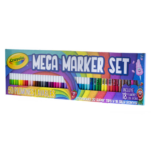 MARCADORES CRAYOLA MEGA SET 50U