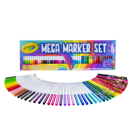 MARCADORES CRAYOLA MEGA SET 50U