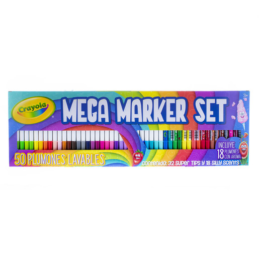 MARCADORES CRAYOLA MEGA SET 50U