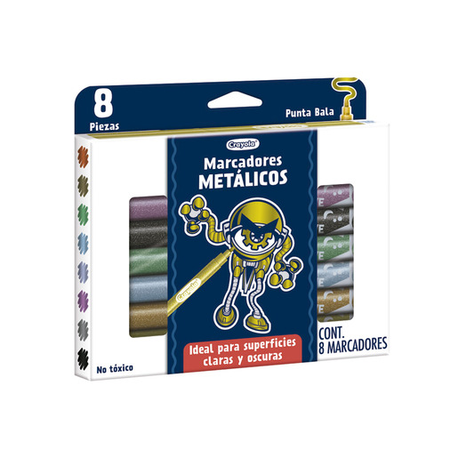 MARCADORES CRAYOLA ALTERNATIVE METALICOS 8U