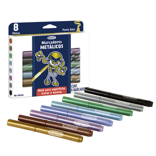 MARCADORES CRAYOLA ALTERNATIVE METALICOS 8U