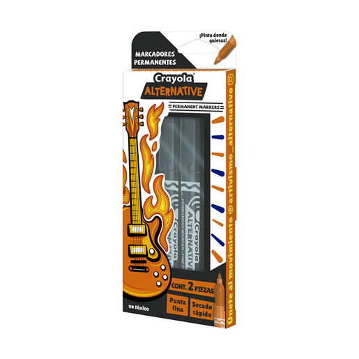 MARCADORES PERMANENTES CRAYOLA 2U