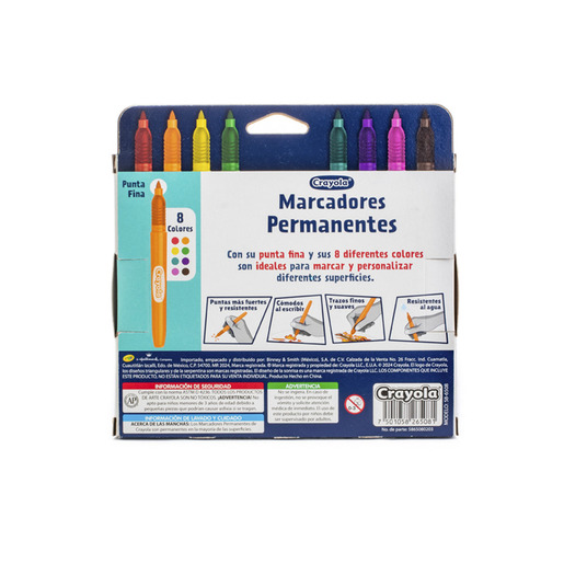 MARCADORES PERMANENTES CRAYOLA 8U