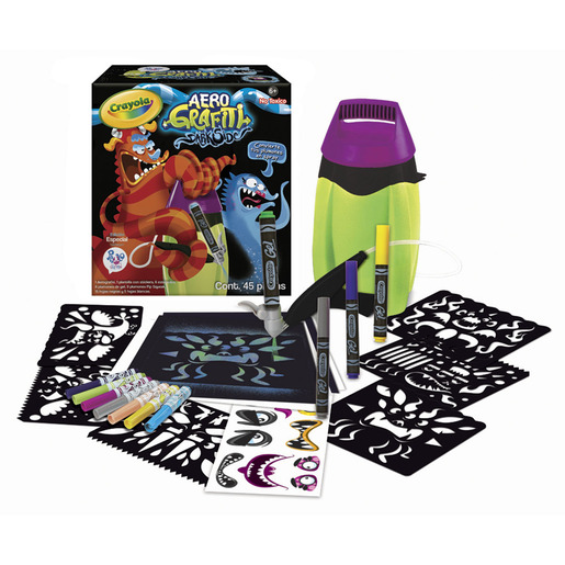SET DE ACTIVIDADES AEROGRAFITI DARKSIDE CRAYOLA