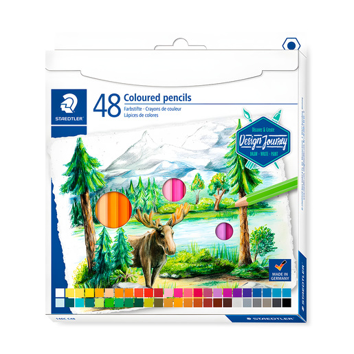 Lapices de colores marca Staedtler con mina pigmentada y resistente. Trazos suaves, intensos y mezclables, ideales para dibujo, coloreado y proyectos escolares.