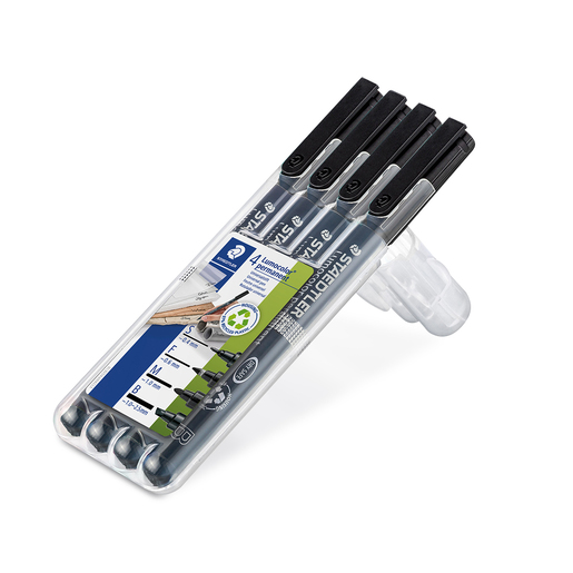Marcadores marca Staedtler con tinta de alta cobertura y colores vibrantes. Versatiles para escuela, oficina, arte y manualidades.