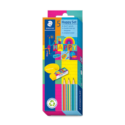 Set escolar marca Staedtler con útiles complementarios listos para usar. Ahorra tiempo y dinero con productos coordinados para escuela, oficina o regalo.