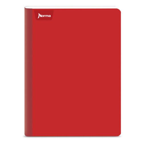 CUADERNO COSIDO DOBLE LINEA NORMA MONOCOLOR 100H