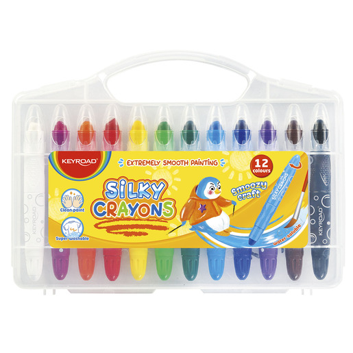Lapices de colores marca Keyroad con mina pigmentada y resistente. Trazos suaves, intensos y mezclables, ideales para dibujo, coloreado y proyectos escolares.