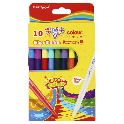 Marcadores marca Keyroad con tinta de alta cobertura y colores vibrantes. Versatiles para escuela, oficina, arte y manualidades.