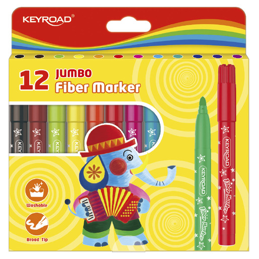 Marcadores marca Keyroad con tinta de alta cobertura y colores vibrantes. Versatiles para escuela, oficina, arte y manualidades.