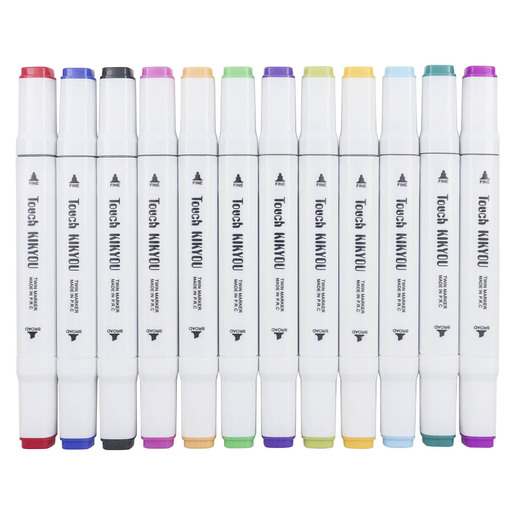 Marcadores de doble punta marca Office Depot con punta fina y punta brush. Versatiles para caligrafia, lettering, ilustracion y arte. Tinta vibrante de alta cobertura.