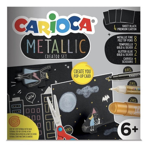 Set Carioca Matalico Pop Up marca Carioca. Producto de calidad para uso escolar, de oficina y manualidades.