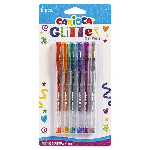 Bolígrafo de gel marca Carioca con tinta fluida y secado rápido. Trazo nítido y constante, ideal para escritura cómoda en clase, oficina y planners.
