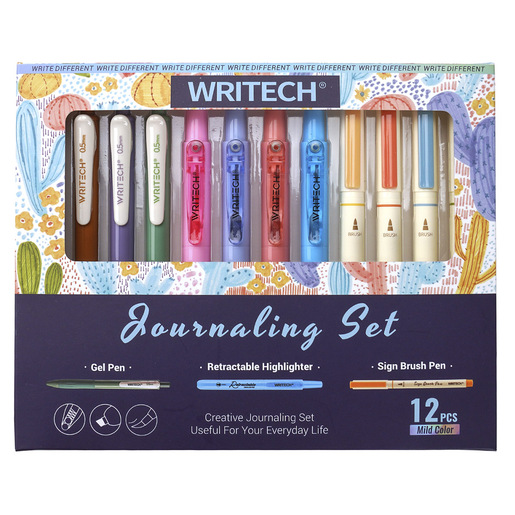 Set escolar marca Writech con útiles complementarios listos para usar. Ahorra tiempo y dinero con productos coordinados para escuela, oficina o regalo.