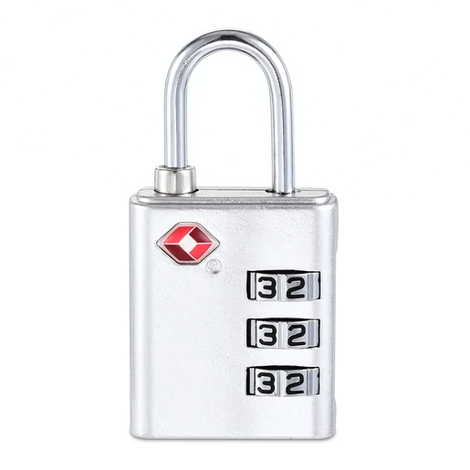 Candado marca Fizz con mecanismo seguro para mochilas, lockers y maletas. Diseno compacto y resistente.