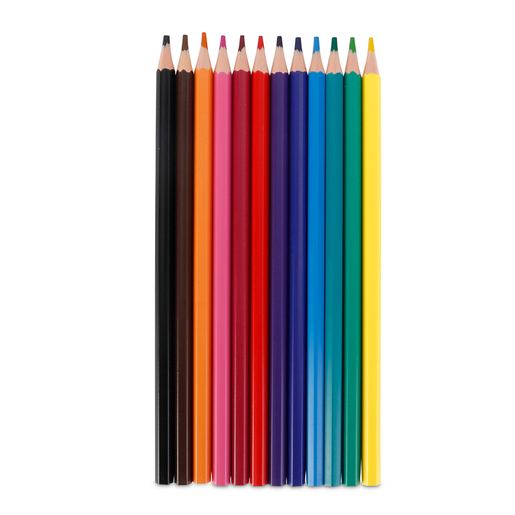Lapices de colores marca Eagle con mina pigmentada y resistente. Trazos suaves, intensos y mezclables, ideales para dibujo, coloreado y proyectos escolares.