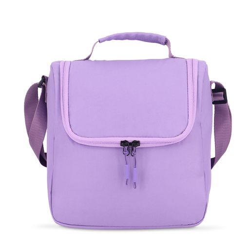 Lonchera marca Royalsac con interior térmico que conserva la temperatura de los alimentos. Diseño práctico y resistente para escuela, oficina o paseos.