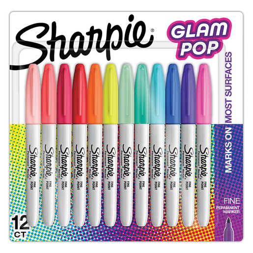 Marcador permanente marca Sharpie de tinta resistente al agua y al desvanecimiento. Escribe sobre papel, carton, plastico, metal, vidrio y madera. Ideal para etiquetar y marcar en oficina, taller y bo