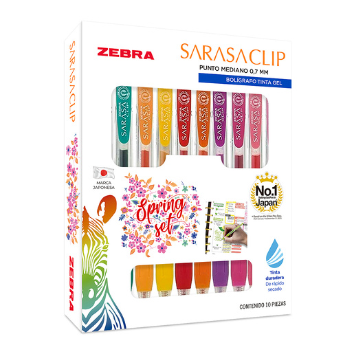 Boligrafo rollerball marca Zebra con escritura suave y tinta liquida de alta cobertura. Trazo nitido y constante para notas, firmas y uso diario.