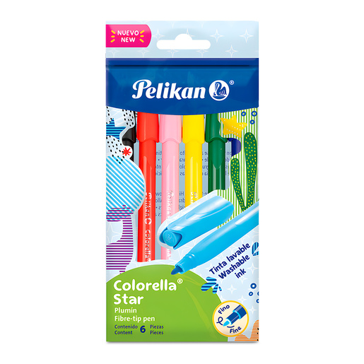 Marcadores marca Pelikan con tinta de alta cobertura y colores vibrantes. Versátiles para escuela, oficina, arte y manualidades.