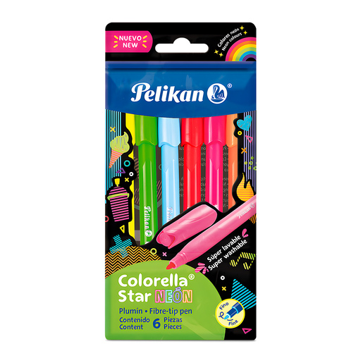 Marcadores marca Pelikan con tinta de alta cobertura y colores vibrantes. Versátiles para escuela, oficina, arte y manualidades.