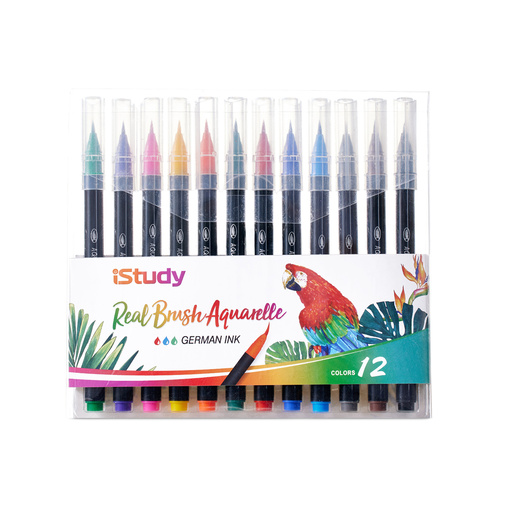 Marcadores marca iStudy con tinta de alta cobertura y colores vibrantes. Versatiles para escuela, oficina, arte y manualidades.