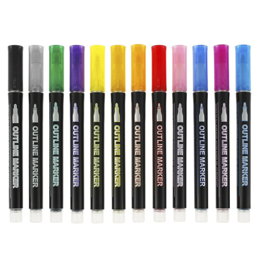 Marcadores marca iStudy con tinta de alta cobertura y colores vibrantes. Versatiles para escuela, oficina, arte y manualidades.