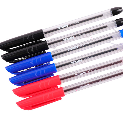 Bolígrafo marca iStudy de tinta fluida y trazo uniforme. Escritura cómoda y duradera para uso diario en escuela y oficina.