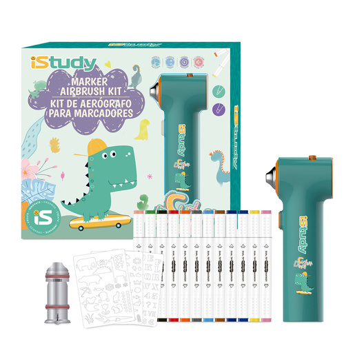 Marcadores de doble punta marca iStudy con punta fina y punta brush. Versatiles para caligrafia, lettering, ilustracion y arte. Tinta vibrante de alta cobertura.