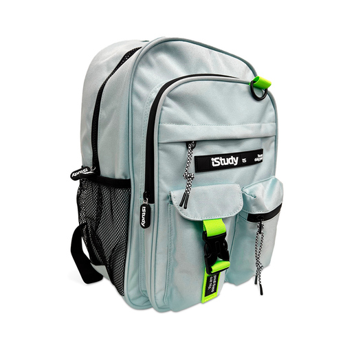 MOCHILA ISTUDY 17 CELESTE DETALLES COLOR