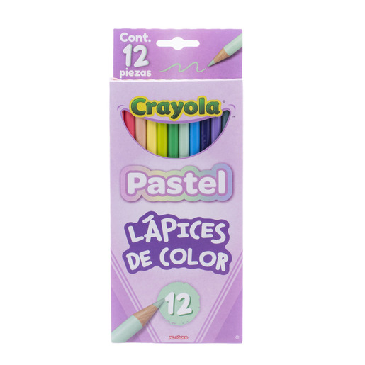 Lapices de colores marca Crayola con mina pigmentada y resistente. Trazos suaves, intensos y mezclables para dibujo, coloreado y proyectos escolares.