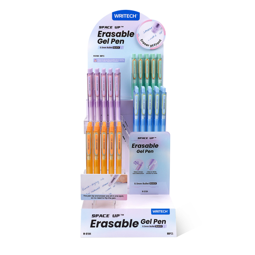 Bolígrafo marca Writech de tinta fluida y trazo uniforme. Escritura cómoda y duradera para uso diario en escuela y oficina.