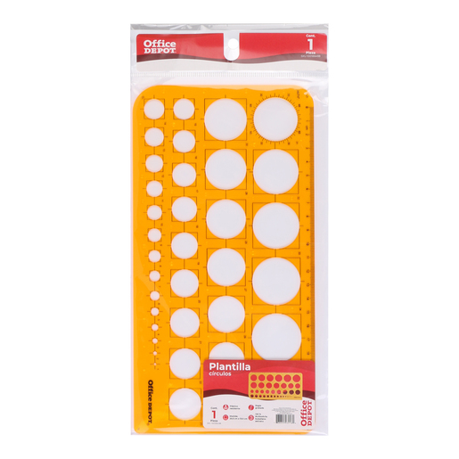 Regla marca Office Depot de medición precisa con escala clara y resistente. Indispensable para tareas escolares, dibujo técnico y oficina.