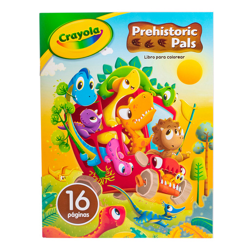 Libro para colorear marca Crayola con ilustraciones divertidas y didacticas. Estimula la creatividad y la motricidad fina de ninos y ninas.