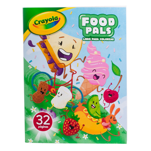 Libro para colorear marca Crayola con ilustraciones divertidas y didacticas. Estimula la creatividad y la motricidad fina de ninos y ninas.