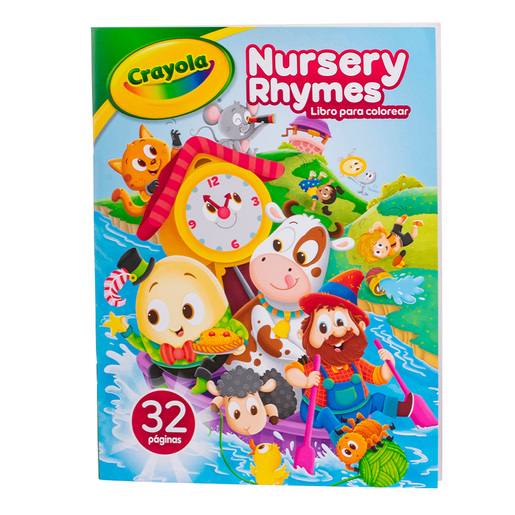 Libro para colorear marca Crayola con ilustraciones divertidas y didacticas. Estimula la creatividad y la motricidad fina de ninos y ninas.