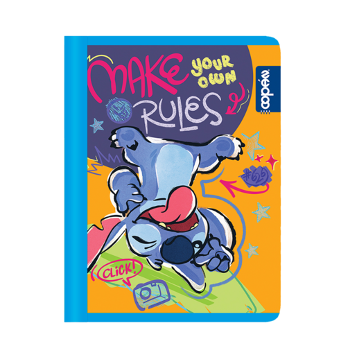 CUADERNOS COSIDOS STITCH RAYAS 100H