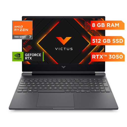 COMPUTADORA LAPTOP HP VICTUS 15-FB3018LA RYZEN 7 - 8GB - 512GB - WIN 11 H