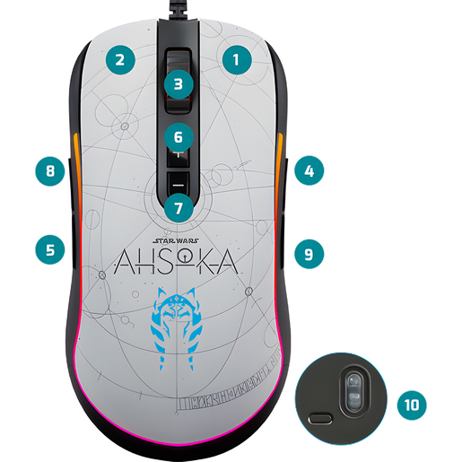 MOUSE PRIMUS GAMING AHSOKA T GLADIUS12400T