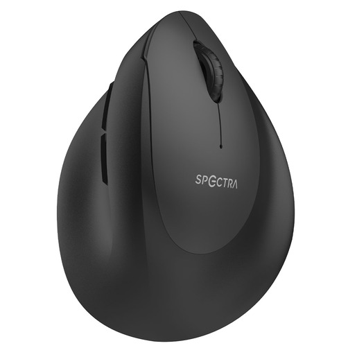MOUSE INALAMBRICO ERGONOMICO VERTICAL SPECTRA COLOR NEGRO M901T
