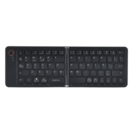 TECLADO PLEGABLE BLUETOOTH SPECTRA COLOR NEGRO BT-21